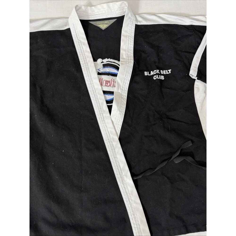 CMA Black Belt Club Kids Gi Century Size 2 (10-12) Color Black Championship Shir